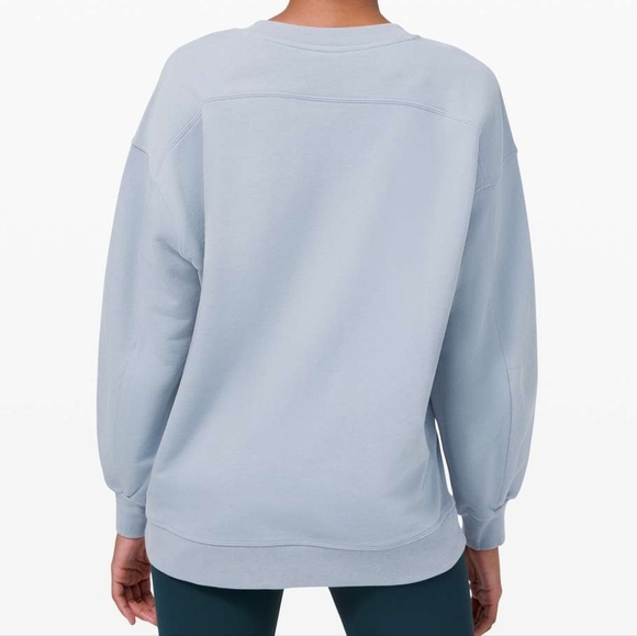 Lululemon Perfectly Oversized Crewneck Women's Light Purple Sweatshirt Size 20 - Picture 3 of 15